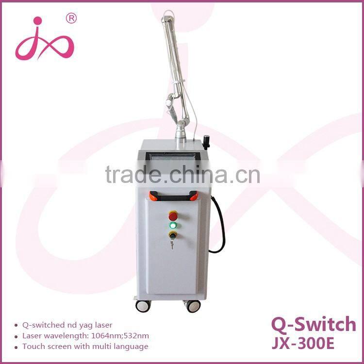 1064nm 532nm Q switch nd yag laser pulsed dye tattoo removal