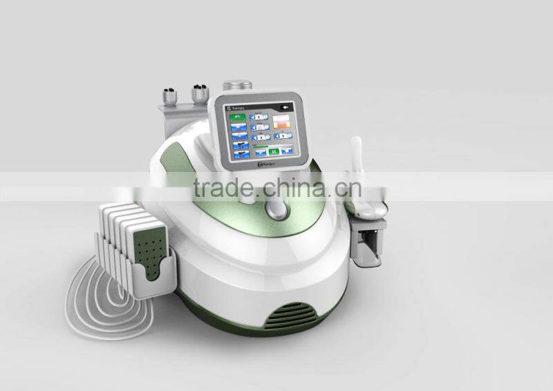 5in1 high effective 130-350MW 650nm 980nm dual wavelength lipo,combined cavitation rf cryolipolysis