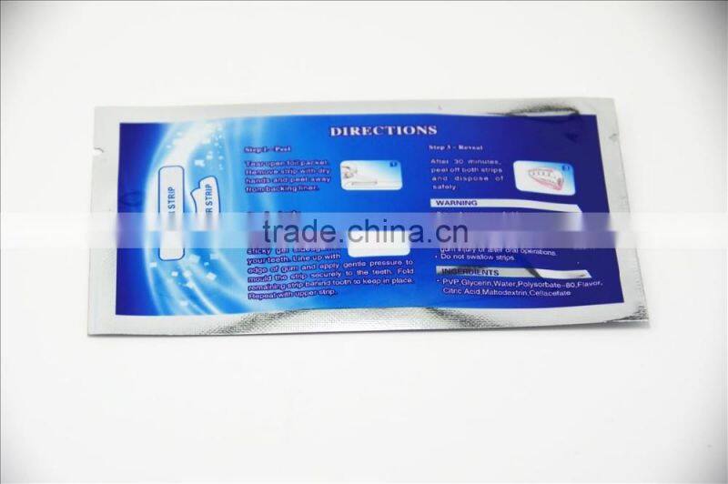 High quality dental bright home use non peroxide teeth whitening strips