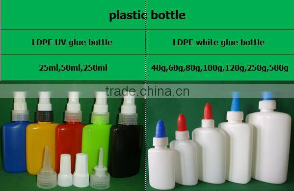 empty plastic UV Gel Applicator Bottle 10ml
