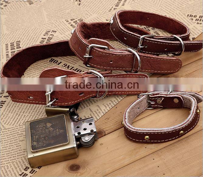 Western Pet Cat Puppy Bling steel Dog Collars Factory Large Size