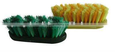 wooden back dandy brush with pp bristles