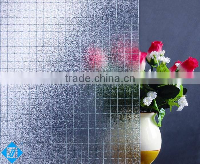 6.5mm Clear Wired Patterned Glass with CE & ISO9001