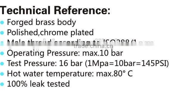 Sanitary Ware Brass Ball Angle Stop Valve