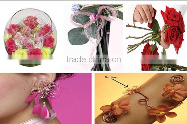 bullion effect wire/wave metal wire/beading wire