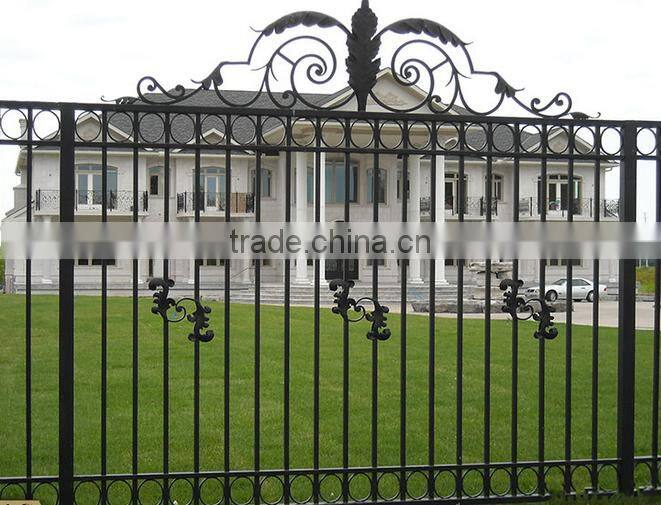 Flexible Design galvanized steel modernized lawn fence