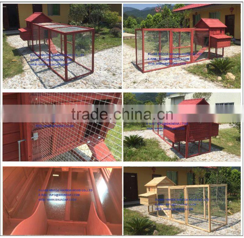 Wholesale wooden Large Run industrial chicken coop