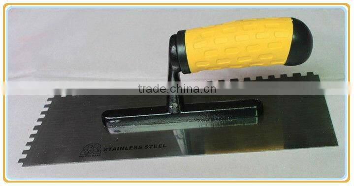 Rubber plastic handle plastering trowels
