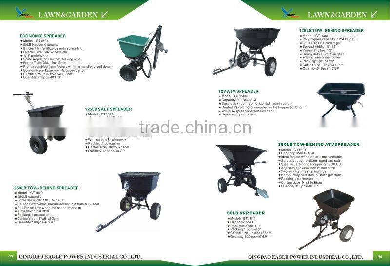 fertilizer and seed spreader broadcast salt and sand spreader