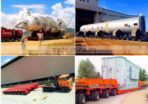 CIMC multi axles platform lowbed modular trailer with hydraulic system
