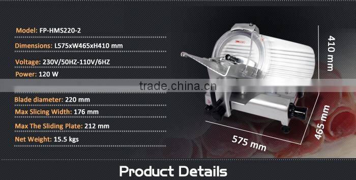 Restaurant Commercial Semi Automatic Electric Industrial Frozen Meat Slicer