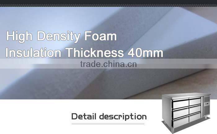 work table with drawers/refrigerated working table/refrigeration pizza working table