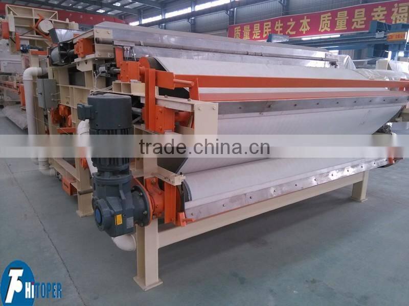 Continuous operation filter press, belt press operation