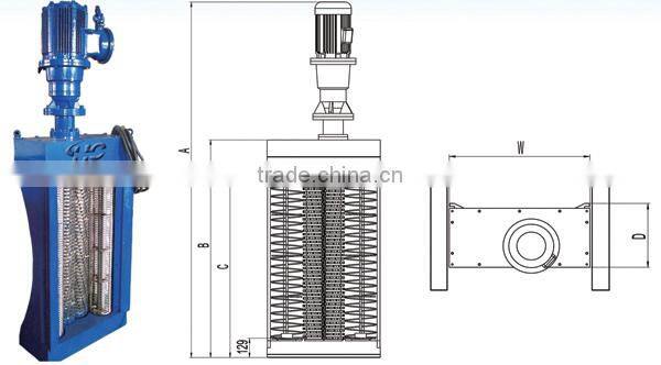 In-channel grinder with 2 drums