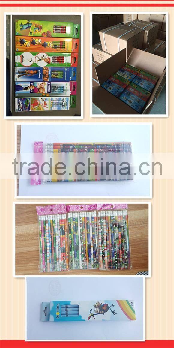 Personalized School HB wooden Pencil With earser