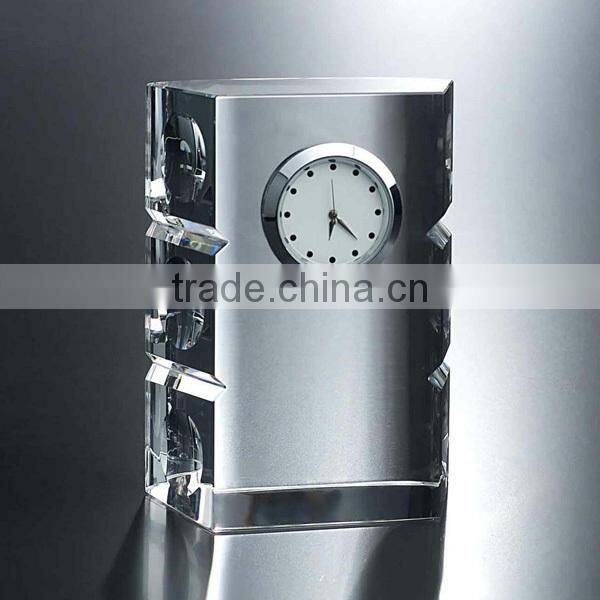 crystal decoration clock for office