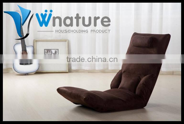 fashion creative suede leisure sofa, high seat leisure sofa chair, leisure modern floor sofa seating