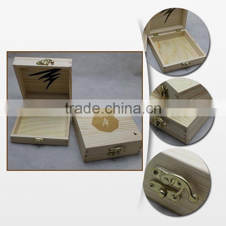 Unfinished wood tea boxes custom wood tea chest