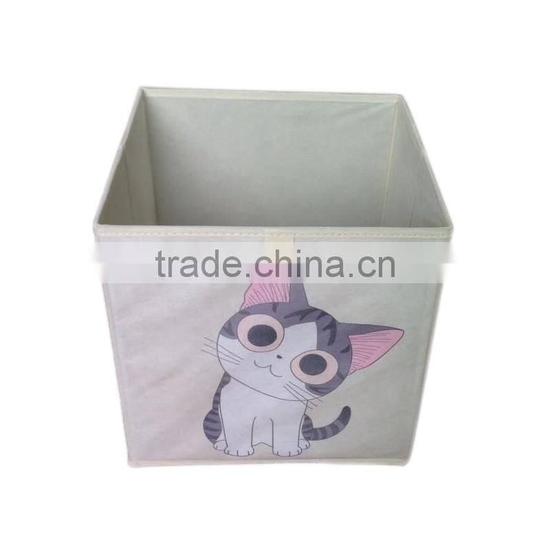 Store More Non-Woven Cube Fabric Storage box for Kids Print Cat-9