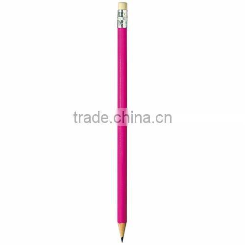 Promotional Sharpened Wooden Standard Pencil with eraser Topper