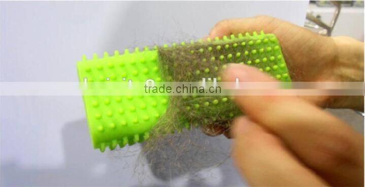 CY064 Pet Comb Mucous Wool Implement Silicone Brush Cat and Dog Fur Cleaner Pets Hair Comb