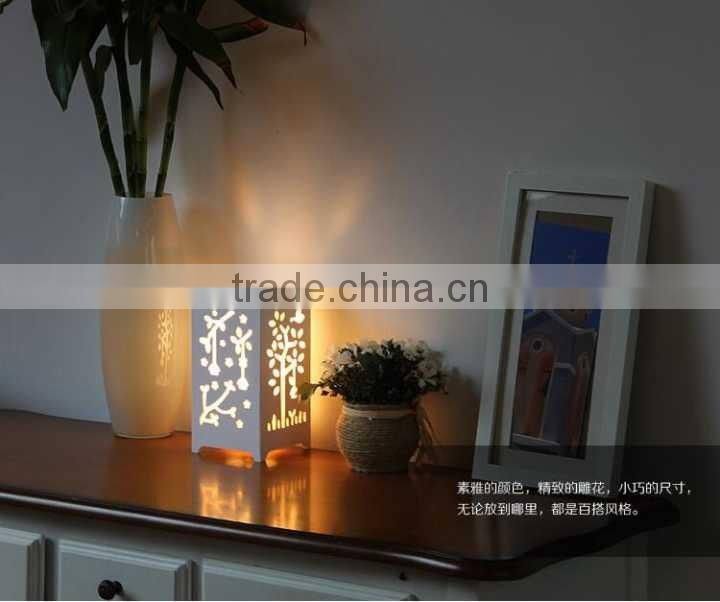 High-grade hollow carved lamp Household carved aromatherapy decorate table lamp essential oil table lamp