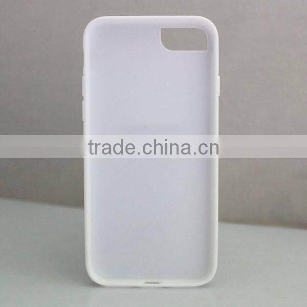 Hot sale TPU PC mobile phone case with groove on backside for iphone 7/7plus