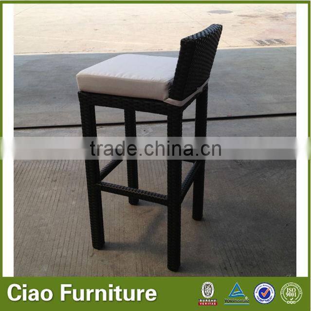 High top indoor bar chairs rattan furniture