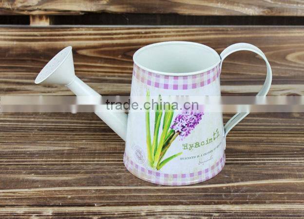 2014 autumn new design flower watering can garden pot