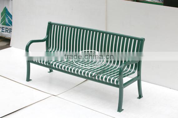 Arlau Bistro Armed Chairs Garden Furniture,Garden Metal Park Bench,Steel Public Bench