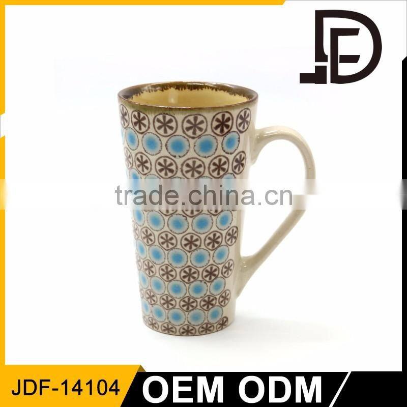Drinkware ceramic 16oz tall coffee mug sublimation ceramic, hand painted coffee mugs ceramic