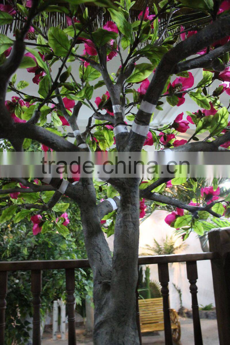 artificial blooming tree outdoor/indoor factory decoration artificial yulan tree
