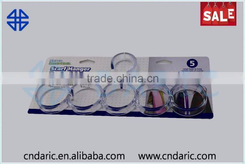 Platic Scarf hanger with 5 hooks