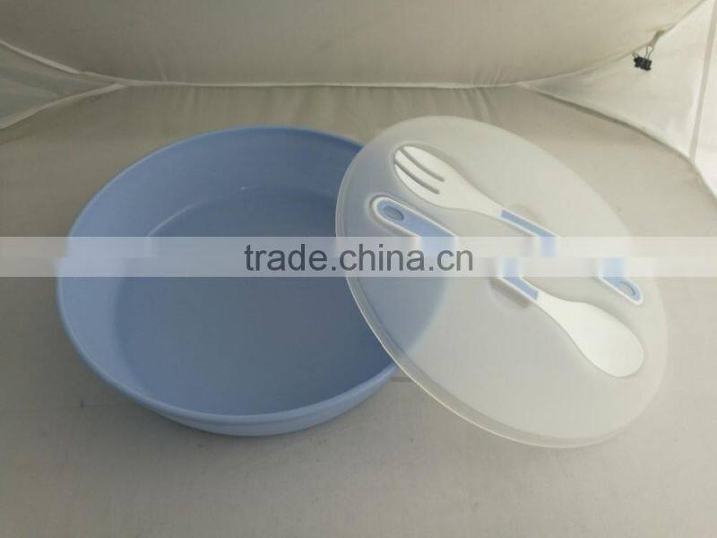 Food grade salad bowl with built in serving spoon and fork/Salad bowl to go with serving spoon