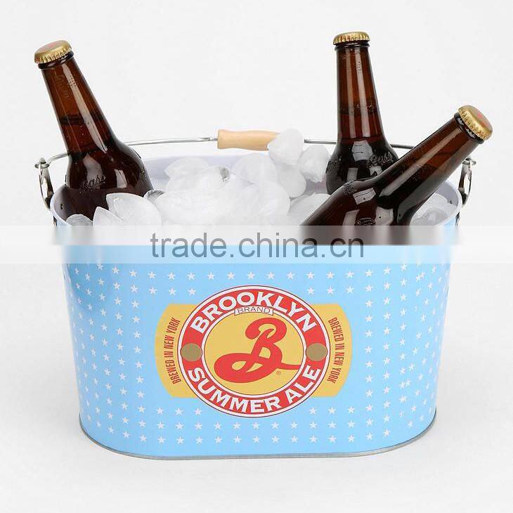 Tin drinks bucket for beer
