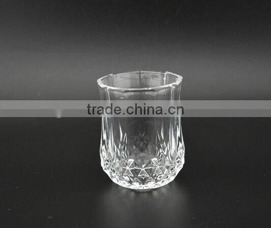 top quality clear glass whisky glass cup with magic