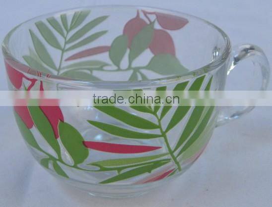 6oz 8oz 10oz 12oz Caffe Latte Espresso Cappuccino color printing coffee mug drinking glass mantiques clear glass coffee tea cup