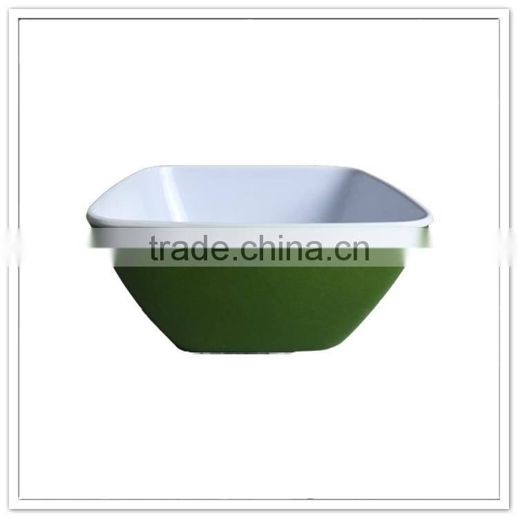 BSCI certificate square melamine wholesale plastic containers salad bowl
