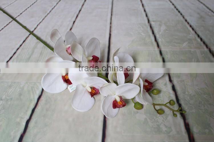 Home table decorative silk artificial big flower phalaenopsis