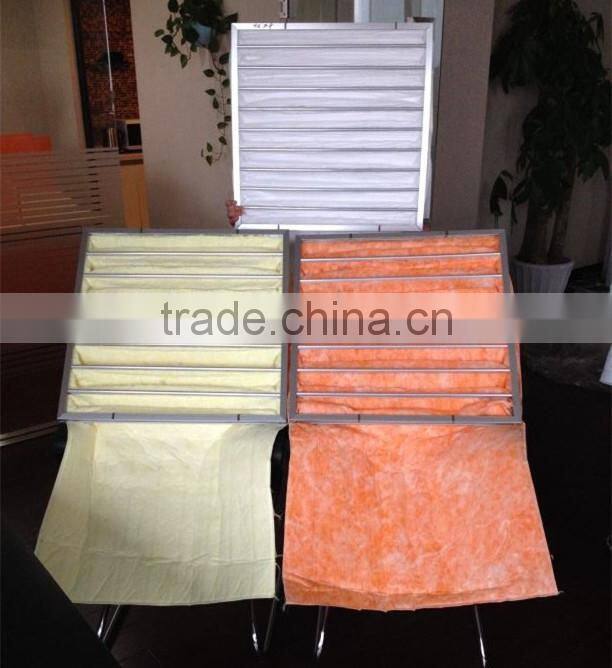 Air-condition fiber glass air filter bag with high quality