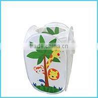 Foldable Pop Up Large Round Ladybug Basket Storage Hamper Bag