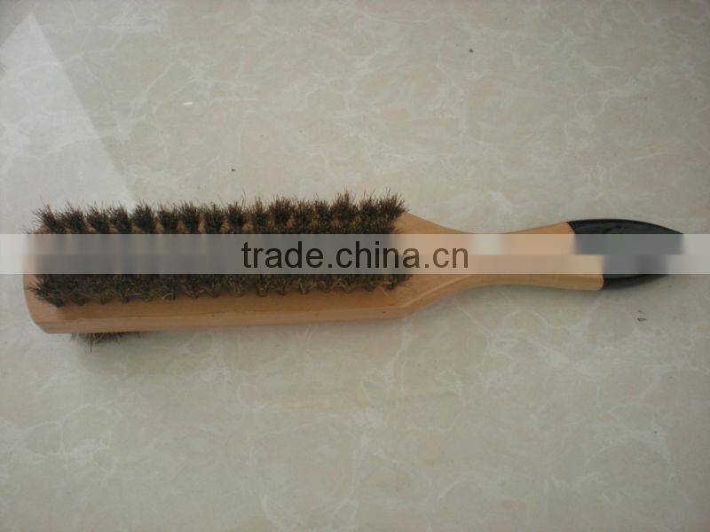 wooden shoe brush