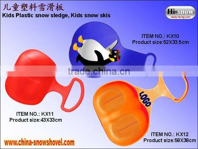 strong plastic children ski sledge (KX11)