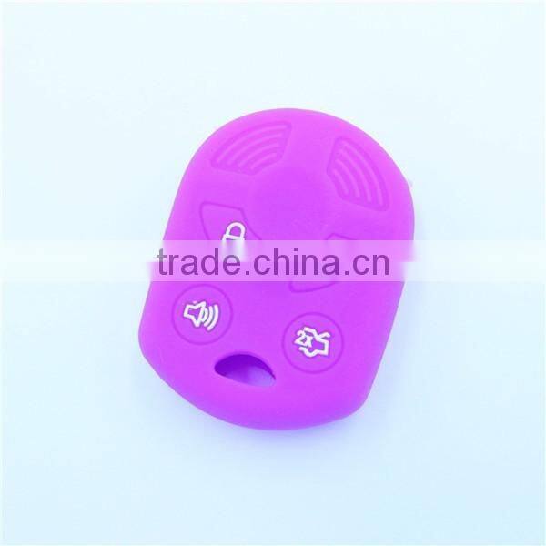 In Stock silicone car key cover shell for ford 4 buttons
