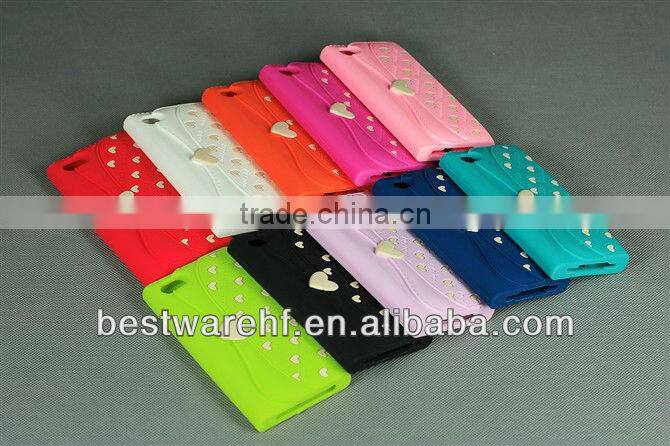 BAG shape silicone mobile phone case for apple iphone5