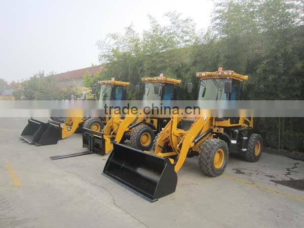 EPA3 EPA4 Engine ZL16F HZM916 1.6ton wheel loader with Skip Steer Loader Quick Hitch