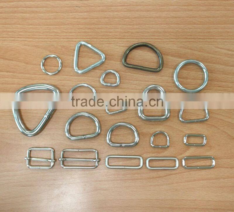 Zinc Alloy Center Bar Buckle with lockable prong, nickel plate, buckle for strap