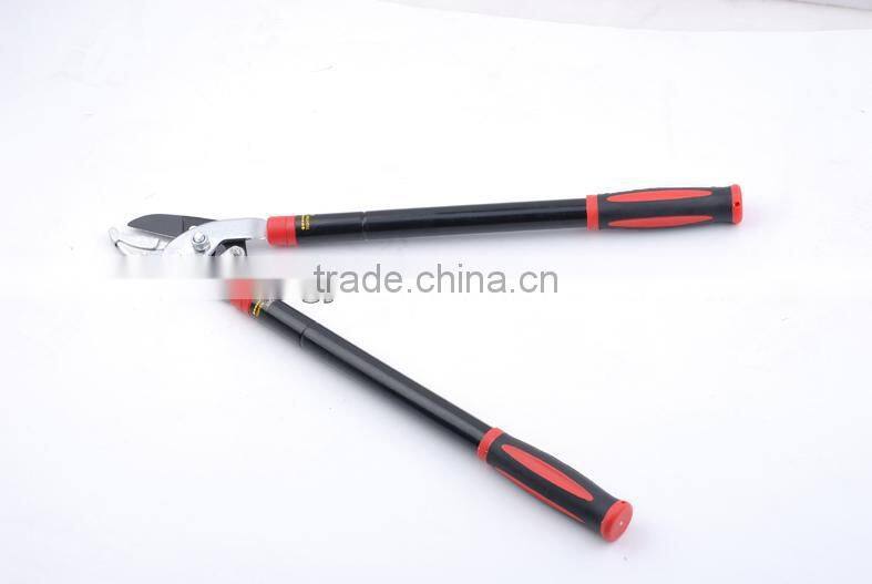 bypass lopper with telescopic round steel handle