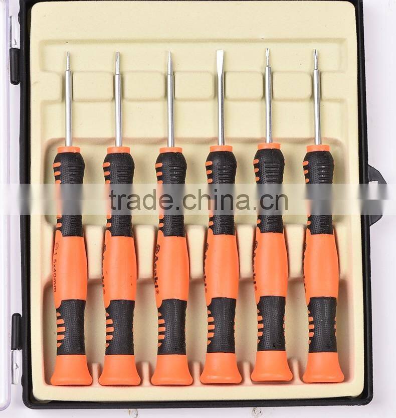 AK-9074 high grade 6pcs telecommunication screwdriver set