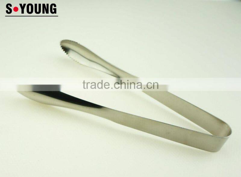 39039 Stainless Steel Kitchen Tongs BBQ Grill Food salad Tongs Ice Tongs